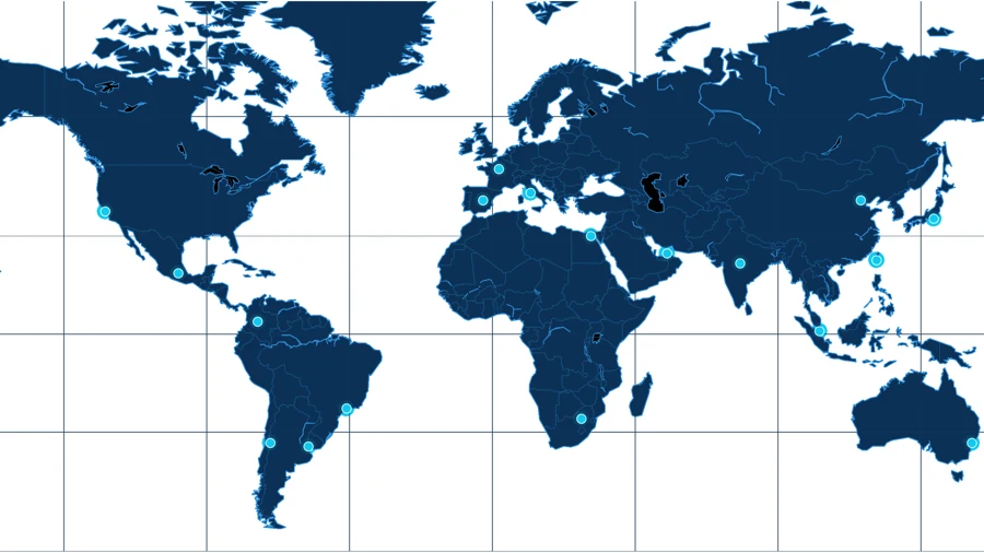 Cobertura para proyectos en múltiples países